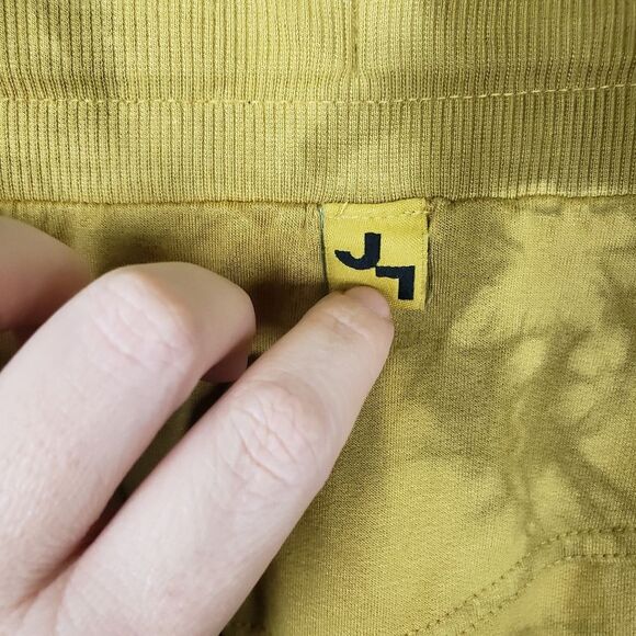 Women's Joy Lab Yellow Mustard Tie Dye Super Soft Drawstring Shorts Size Medium - Picture 2 of 9